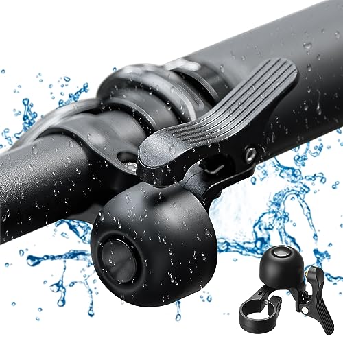 Fahrradklingel Schwarz 80dB - Mini Klingel Für 22mm Lenker Rennrad MTB Citybike