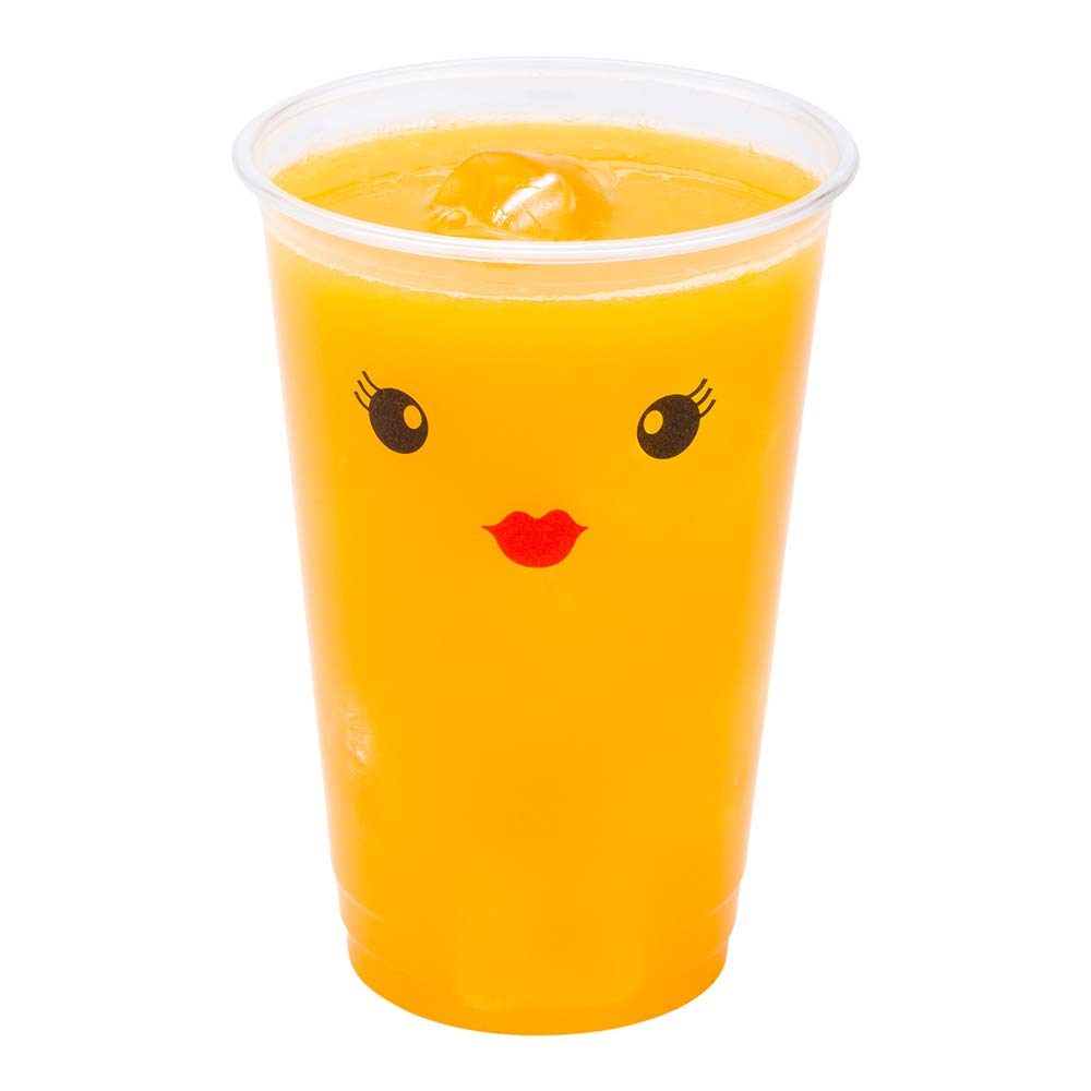 Restaurantware Visage 16 oz Clear Plastic Cup - Madame - 3 3/4" x 3 3/4" x 5 1/4" - 1000 count box -