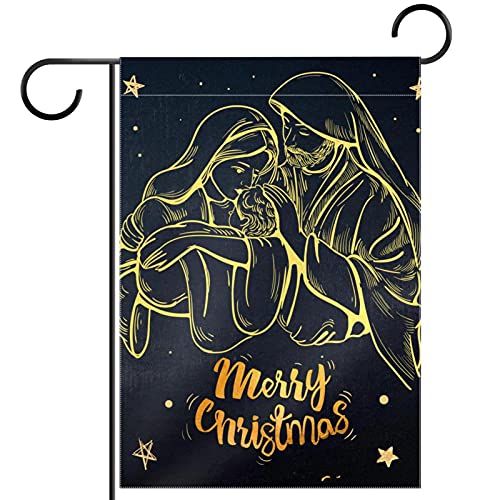 Drapeau de jardin de Noël de la Nativité pour souhaiter la bienvenue à vos invités en hiver