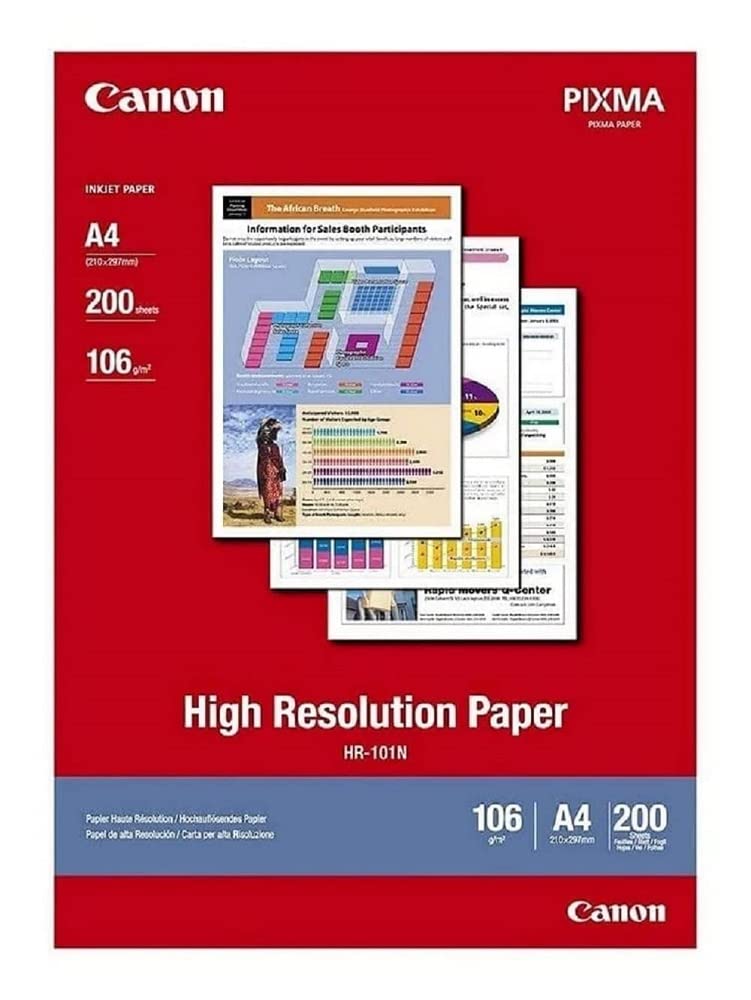 Canon Unisex Hr-101N High Resolution Paper A4 - 200 Sheets
