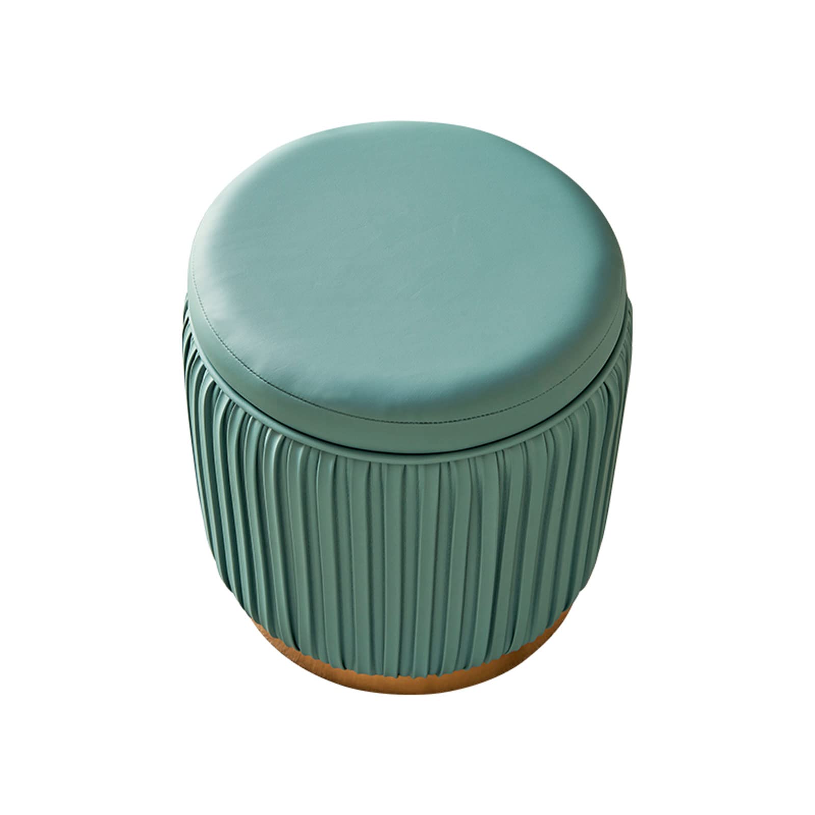 Tabouret de salon en cuir rembourré au design noble et étanche