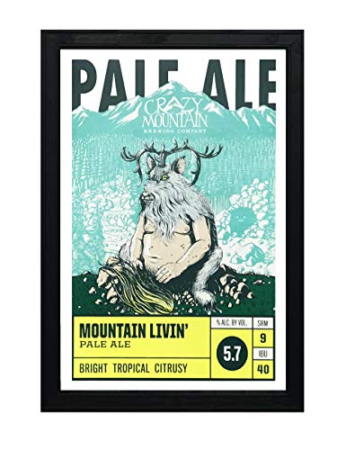Crazy Mountain Mountain Livin' Pale Ale Craft Beer Poster #TOP1
