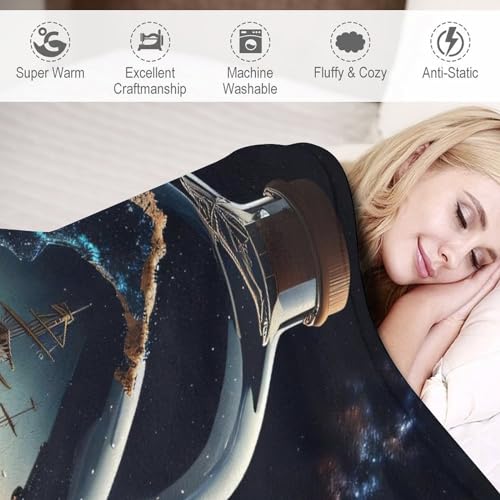 Manta suave para pieles sensibles de franela y forro polar 3D de cama 6