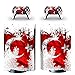 AXDNH Für Playstation 5 Konsole Und 2 Controller Skin Sticker, PVC-Aufkleber, Game Controller Schutz Skins Für PS5 CD-ROM Version - Türkische Flagge,0700