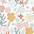 WENMER Floral Peel and Stick Wallpaper 17.71”×118”Boho Floral Wallpaper Pink Floral Contact Paper Self Adhesive Removable Wallpaper for Bathroom Cabinet Decorative