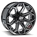 4PLAY Wheels 4P80R 20 Inch Rim Fits 6x135 & 6x139.7 20x9 Gloss Black Brushed with Tinted Clear (1)