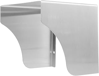 TOVINANNA Doorbell Waterproof Cover Doorbell Cover Weatherproof Metal Doorbell Cover Outdoor Doorbell Protector Splash-Proof Doorbell Metal Cover Protective Case Stainless Steel Wireless