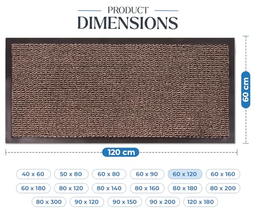 FB FunkyBuys Washable Door Mats Indoor & Outdoor, Non-Slippery Heavy Duty Doormats Indoor, Highly Absorptive Rubber Door Mat - Image 3