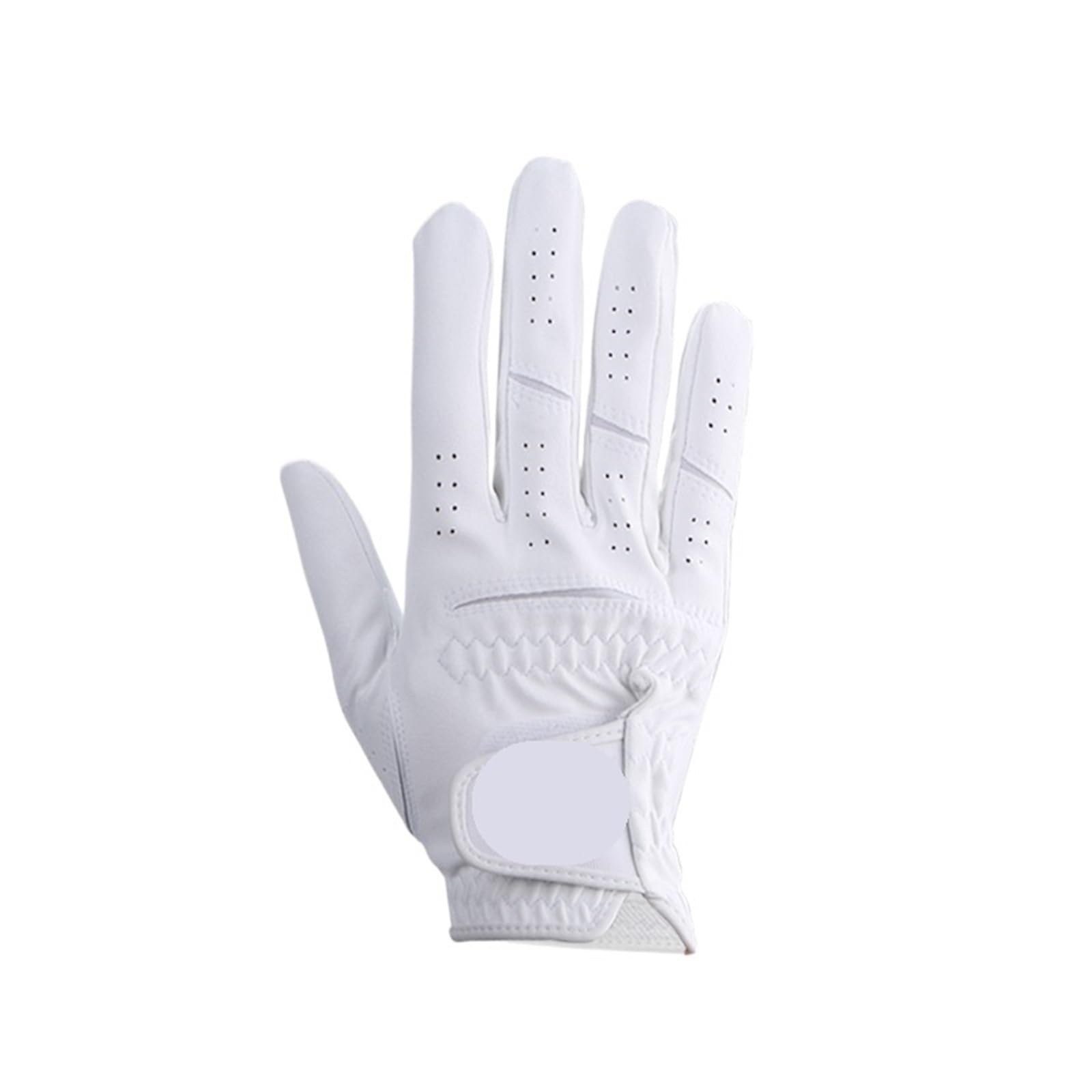 Guanto da golf Guanti da golf 2 pezzi Guanto uomo Mano sinistra/destra con particelle di allenamento for swing morbido per principianti(Right white,25 large)