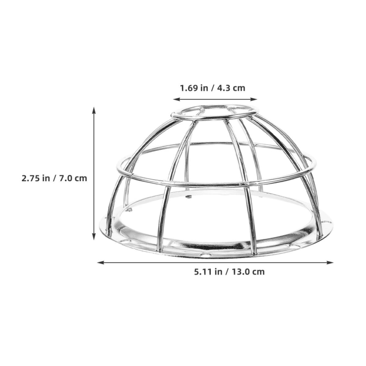 Veemoon Protecteur de Détecteur de Fumée en Fer Argenté 6pcs avec Cage Métallique Anti-Collision et Couverture en Maille pour Zones à Haut Risque