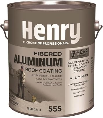 Aluminum Roof Coating, Fibered, 1-Gal.