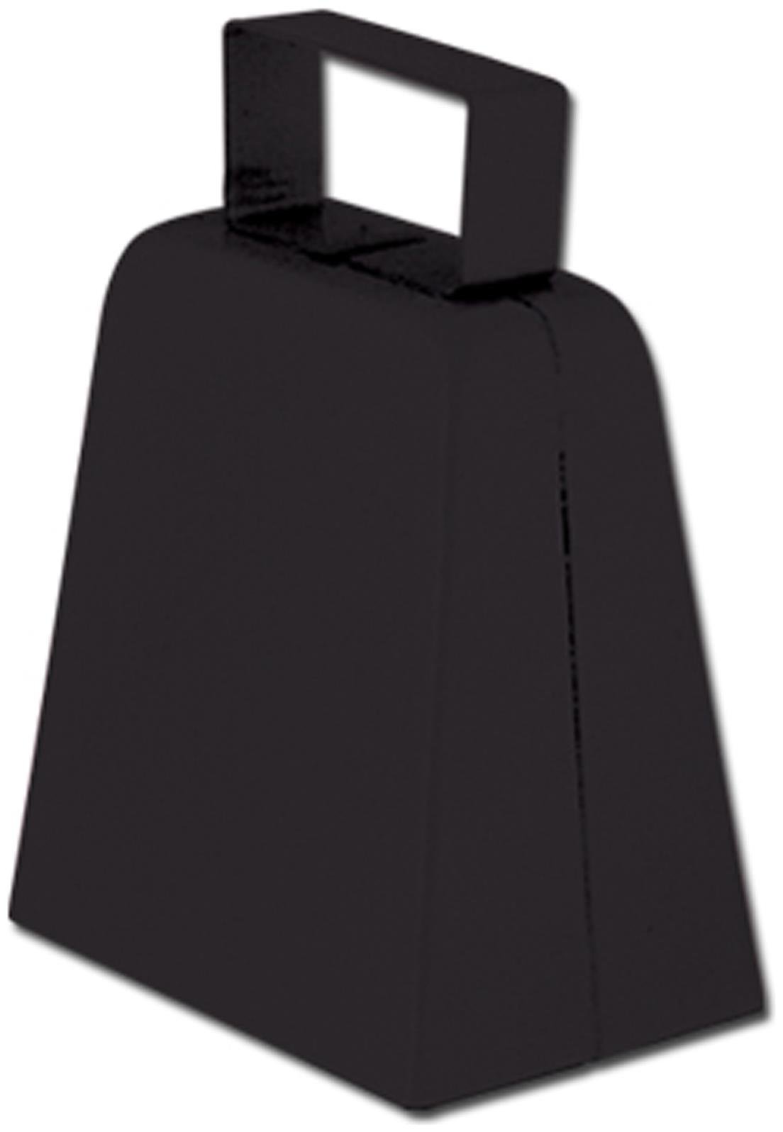 Beistle Black Cowbell Noisemaker, 4"