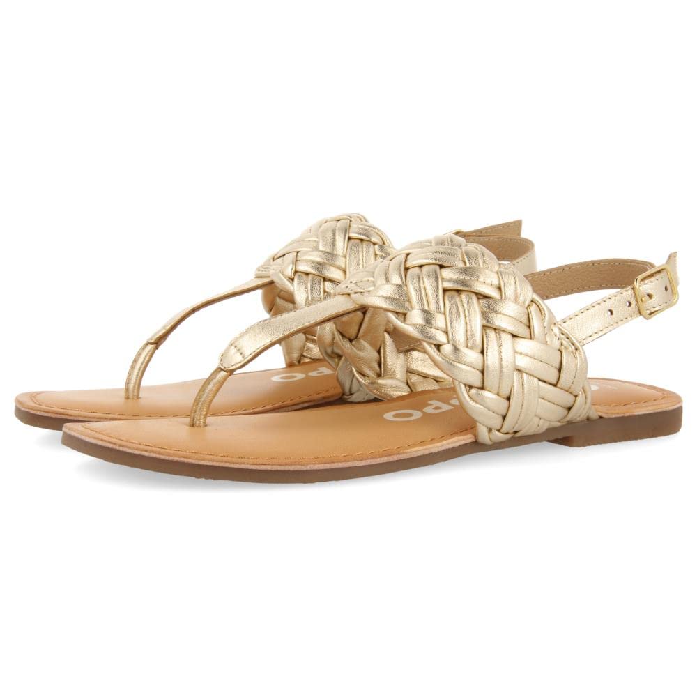 GIOSEPPO Women's Sergines Sandals, gold, 4 UK