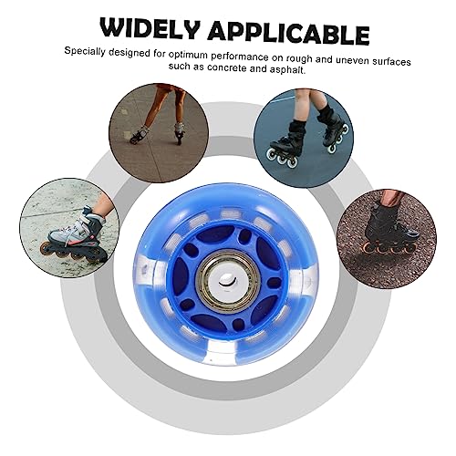 8Pcs Rodas Luminosas Para Acessórios Interiores Uma Roda Acessórios De Brilho De Skate Rodas De Skat