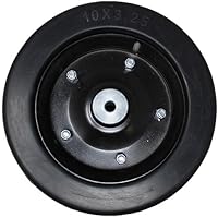 Vista 1 de RAParts - Rueda de repuesto para cortacésped de acabado de 10 x 3.25 pulgadas, orificio de eje de 1/2 pulgada para muchas marcas/modelos