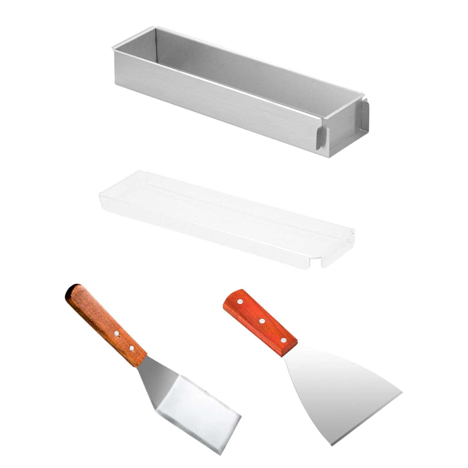 Xjdzineq Of 3 Rectangular Tiramisu Molds with Removable Panel & Spatula | Nonstick Coating Tiramisu Molds with Spatula