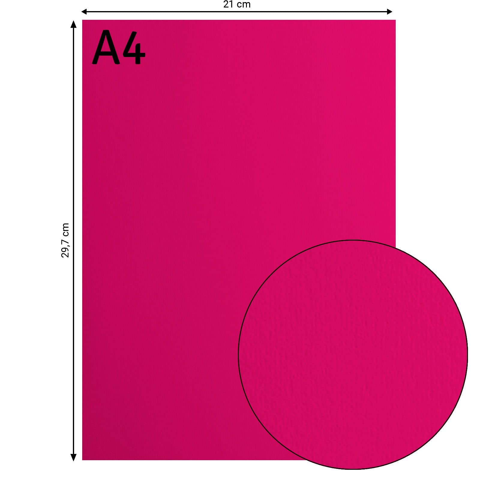Florence Cardstock Smooth - Coloured Card Making Supplies A4 - Pink - 10 Sheets - Coloured Paper For Scrapbooking, Card Making, Die Cutting And Paper Crafts - 216 GSM - Pink