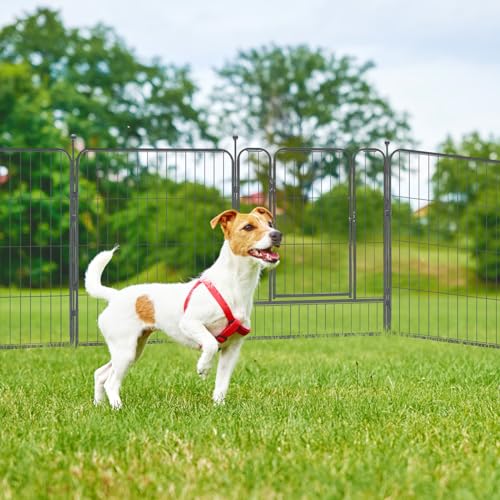 KOOPRO-Dog-Playpen-Indoor-Dog-Fence-Outdoor-for-Yard-32-Height-Heavy-Duty-Metal-Puppy-Play-Pen-Rustproof-with-Doors-for-SmallMediumLarge-Dogs-Portable-Exercise-Pet-Fence-for-RV-Camping-24-Panels KOOPRO Dog Playpen Indoor Dog Fence Outdoor for Yard 32 Height Heavy Duty Metal Puppy Play Pen Rustproof with Doors for SmallMediumLarge Dogs Portable Exercise Pet Fence for RV Camping 24 Panels