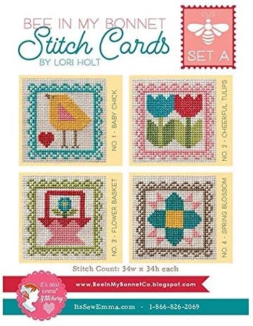 It's Sew Emma Bee In My Bonnet Stitch Cards Set A Pattern Small