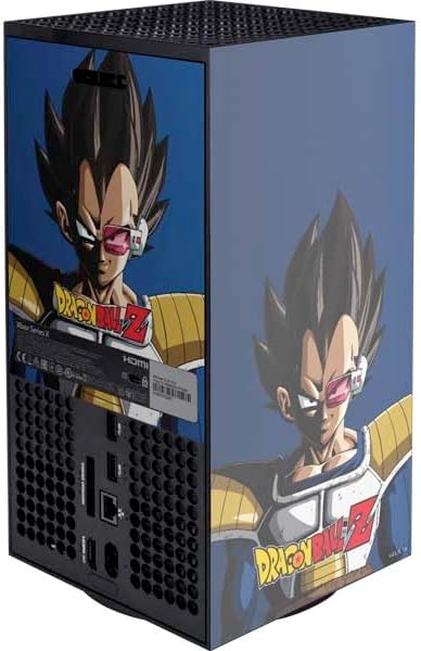 Skinit Decal Gaming Skin Compatible with Xbox Series X Console - Officially Licensed Dragon Ball Z Vegeta Portrait Design