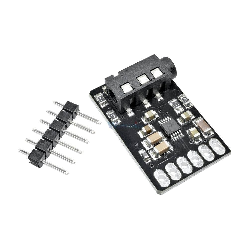 CS4344 D/A Digital to Analog Stereo Audio Converter Module with Linear Analog Low-Pass Filter Auto-Speed Detection I2S Interface