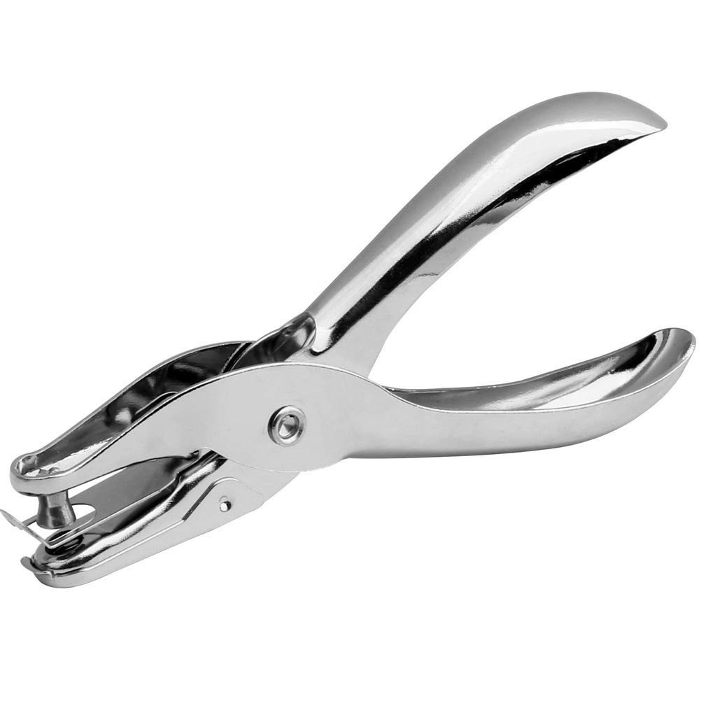 kuou 6mm Single Hole Punch, Heavy Duty Puncher Paper and Card Gift Tag