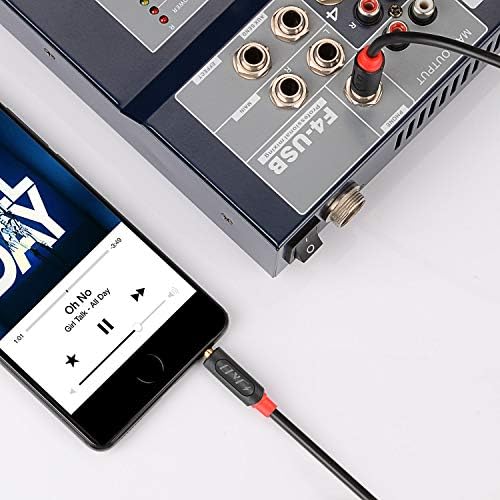 J&D 3.5 mm to 6.35 mm Cable, Gold Plated Audiowave Series 3.5mm 1/8 inch Male TRS to 6.35mm 1/4 inch Male TRS PVC Shelled Stereo Audio Cable Compatible for iPhone, Amplifiers, 3 Feet