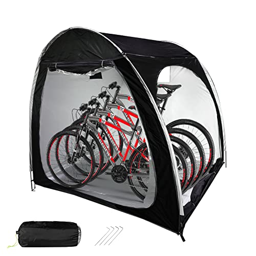 RAOOT Fahrradzelt Garage 210x150cm - Wasserdichter Unterstand Für 3-4 Fahrräder Outdoor