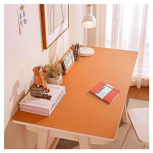 Tapis d'écriture et tapis de souris grand format imperméable en cuir noir