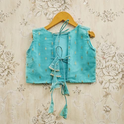 Image of Kids Traditional Lehenga Choli Set with Embroidered Pink Choli & Dupatta