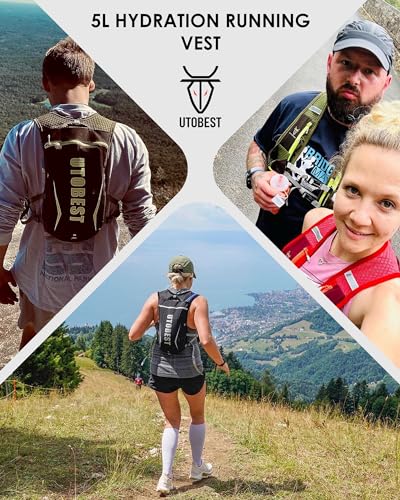 Utobest Running Vest, 5L Hydration Vest Lightweight thumb #3