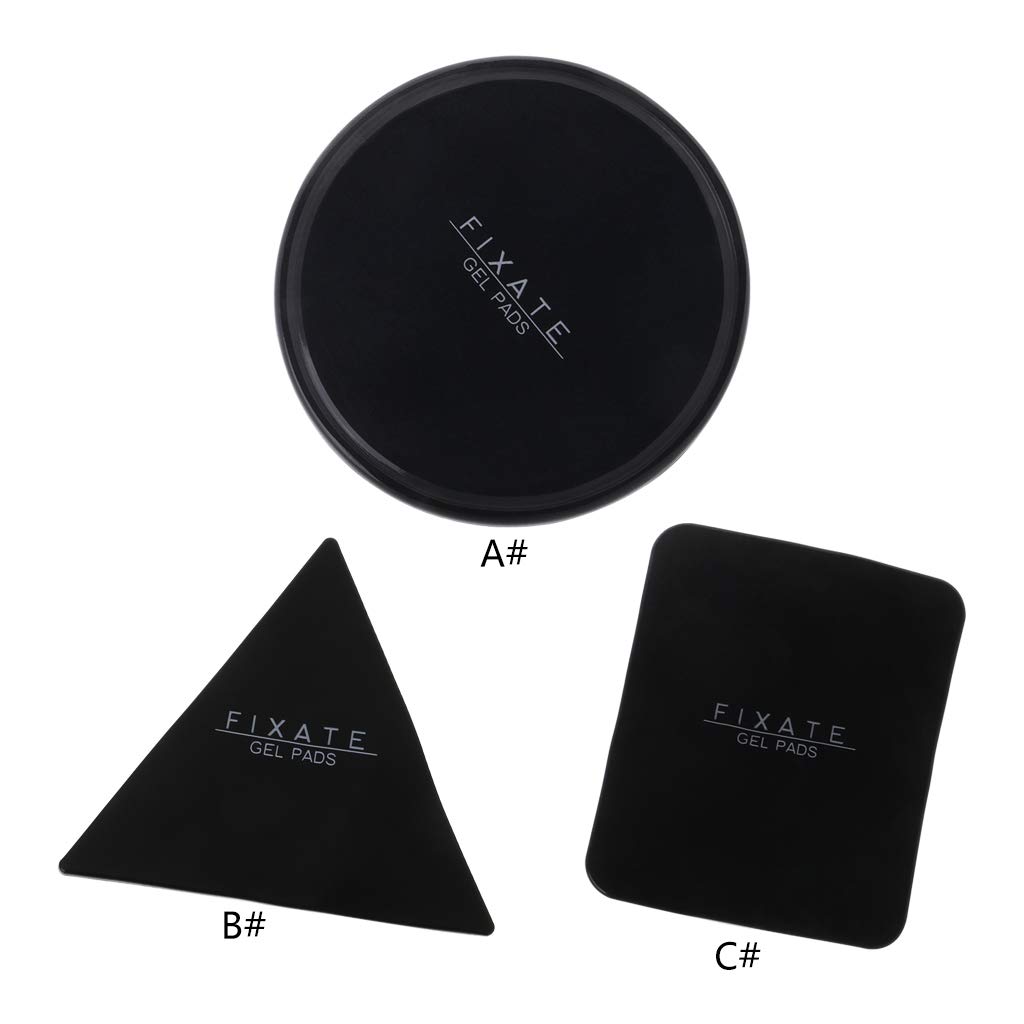 Fixate Gel Pad Potente Fixate Gel Pad Fuerte Stick Adhesivo Pared Casual Stick Flexible Negro A