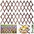 HolyMaji 2 Pack Expandable Wooden Lattice Fence, Garden Trellis for Climbing Outdoor Plants, Stretchable Panel Wall Trellis Vertical Rack Wood Frame Patio Decorative for Vine Ivy Rose