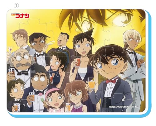 エンスカイ 名探偵コナン ふわふわおふろパズル①パーティタイム 約190×255×10mm EVA製