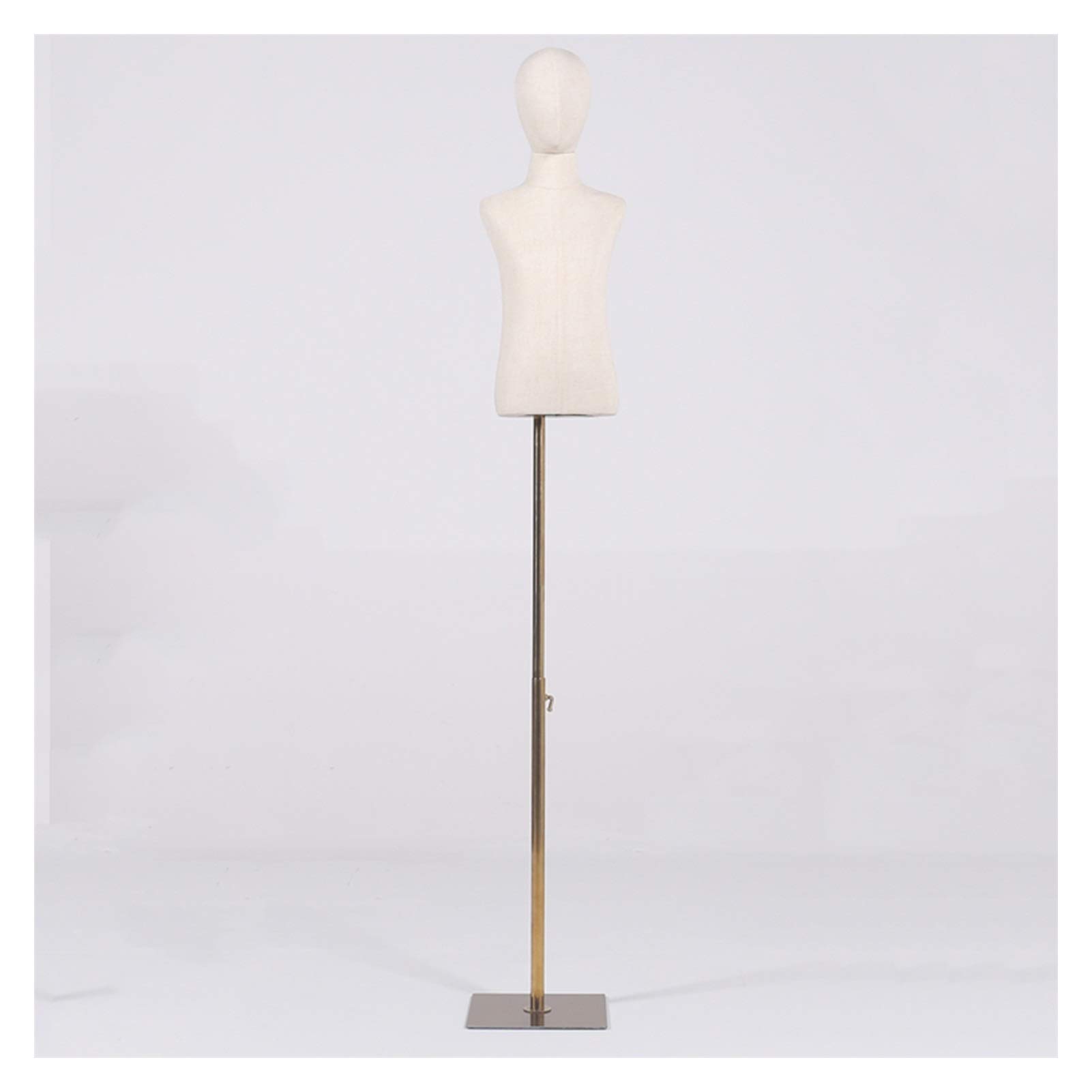 ERoomQ Child Tailors Dummy, Without Arms Mannequin Dressmakers Display Bust Cloth Head Detachable Suitable for Children's Clothing Display