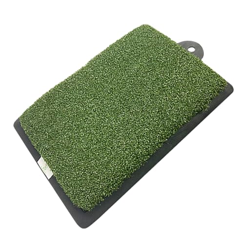 Golf Mat | Golf Practice Turf Mat with Anti-Slip Rubber Base | 18.8 X 11.8 Inch Portable Pad for Driving Range Indoor Backyard Outdoor Men Women