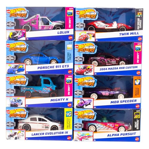 Hot Wheels Pull-Back Speeders Spielzeugauto im Maßstab 1:43, Auto zum...