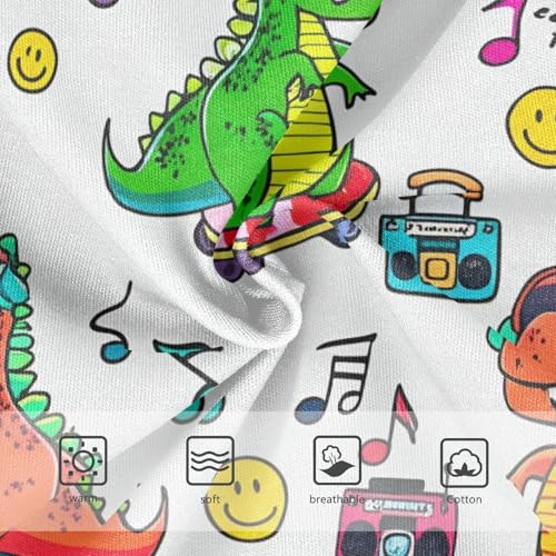 Cotton Toddler Girls Underwear Cartoon Dinosaurs White Panties Little Girl Print Kids Briefs Undies 2t3