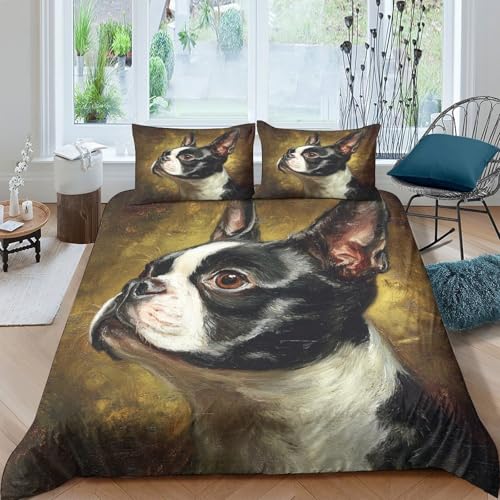 Parure de lit Border Collie 200x200 cm en microfibre super douce - 4