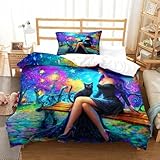 parure de lit witch Parure de lit ：1 housse de couette : Simple (135x200 cm), 1 taie d'oreiller : 48cmx75cm.1 housse de couette : Double (200x200 cm), 2 taies d'oreiller : 48cmx75cm.1 housse de couette : King (220x240 cm), 2 taies d'oreiller : 48cmx75cm.1 housse de couette : Chambre simple (140x200cm), 2 taies d'oreiller : 48cmx75cm. housse de couette : Chambre Super roi (260x220cm), 2 taies d'oreiller : 48cmx75cm Ce produit est plus doux,Il peut vous donner l'expérience de sommeil la plus douce et confortable.