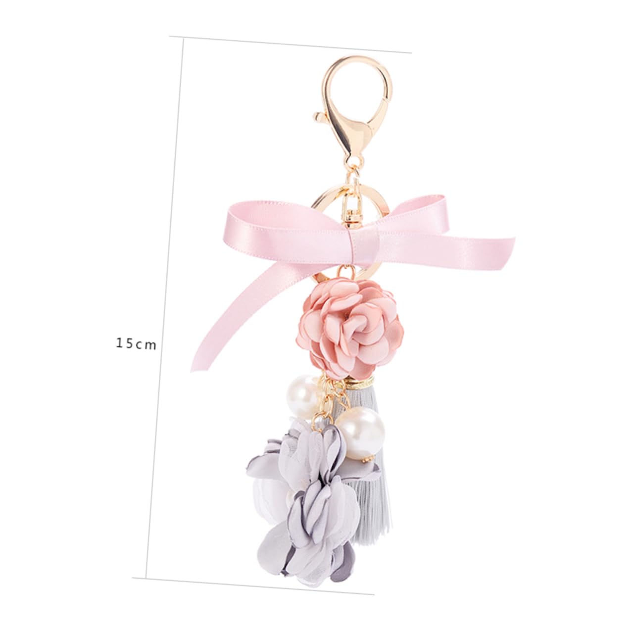 LIFKOME 3pezzi Portachiavi e Ciondolo Accessorio Per Borse e Chiavi Idea Per Compleanni e Speciali Rosa