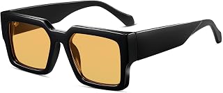 articulo SHEEN KELLY Retro Grueso Rectángulo Chunky Gafas de Sol Mujeres Hombres De Moda Estrecho Cuadrado Negro Tortie Frame Moda 90s Gafas
