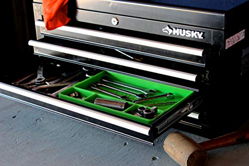 Gripty | Premium Silicone Tool Tray | Flexible | Multi Purpose Mat | Portable Tool Box Organizer | No Magnets | Easy Clean Up | (Medium-Original Green) #TOP5