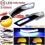 fallo intermitentes ford focus Diseño avanzado: cambiar las luces de señal de giro de un parpadeo simple a un parpadeo secuencial dinámico es mucho más brillante y agradable. No solo mejora la apariencia de su automóvil, sino que también maximiza la iluminación del lado del conductor y del pasajero. Larga vida útil, 100% impermeable, bajo consumo de energía y alta pureza de luz.