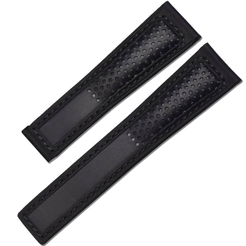 Bracelet montre cuir 22mm Stomie boucle déployante en acier