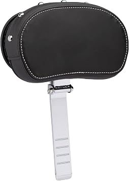 Indian Motorcycle Genuine Leather Rider Backrest Pad, Black with Studs