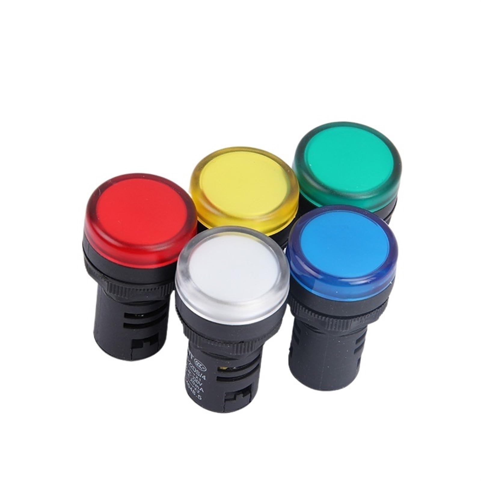 Luces piloto luz indicadora LED AD16-22DS de 22mm color rojo AC DC 24V