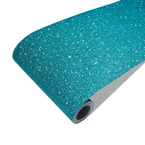 Frise murale paillettes bleu sarcelle CRE8TIVE autocollante et imperméable - 2