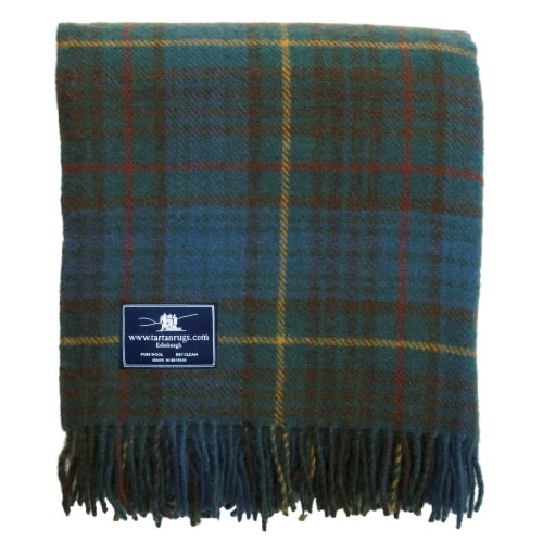 Couverture En Laine écossaise Tartan Rouge - Vintage, Parfaite Pour Les Voyages