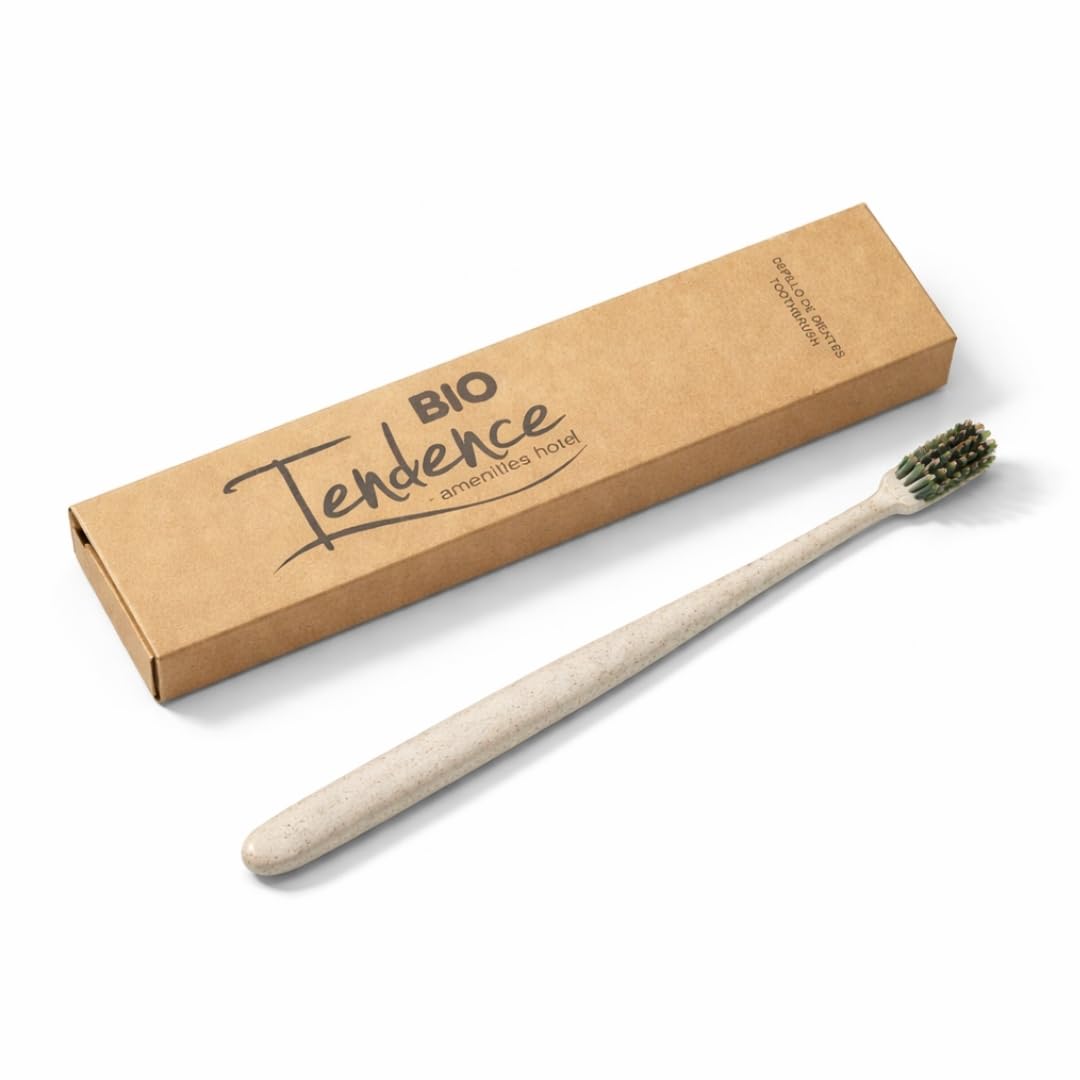 500 unidades de Kit Dental Bio Amenities Hotel – Set de Higiene Bucal Ecológico para Hoteles, Casas Rurales y Alojamientos Turísticos | Productos de Acogida Sostenibles para Habitaciones y Huéspedes